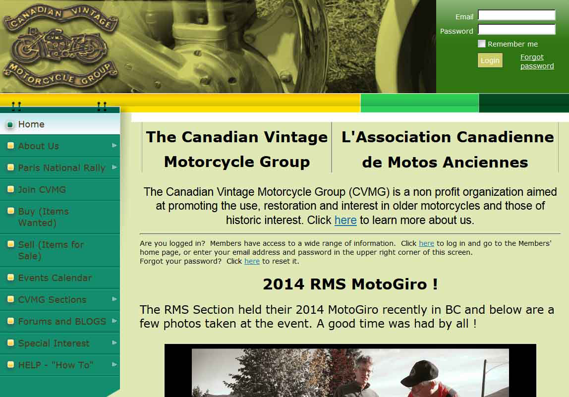 The Canadian Vintage Motorcycle Group